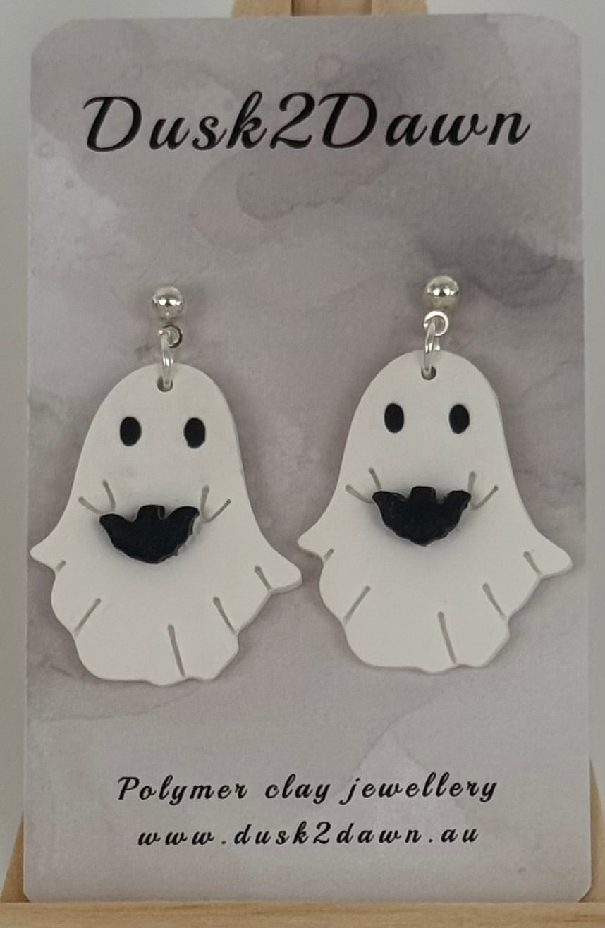 Ghost studded dangles- Halloween collection